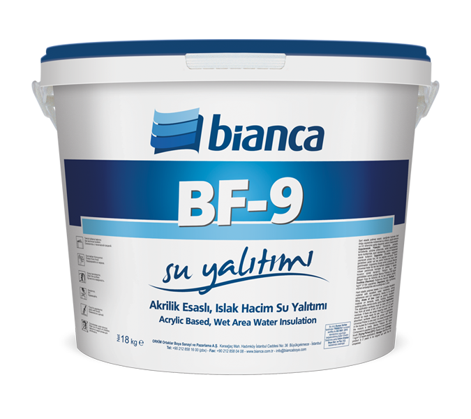 BF-9 Akrilik Islak Hacim Su Yalıtımı
