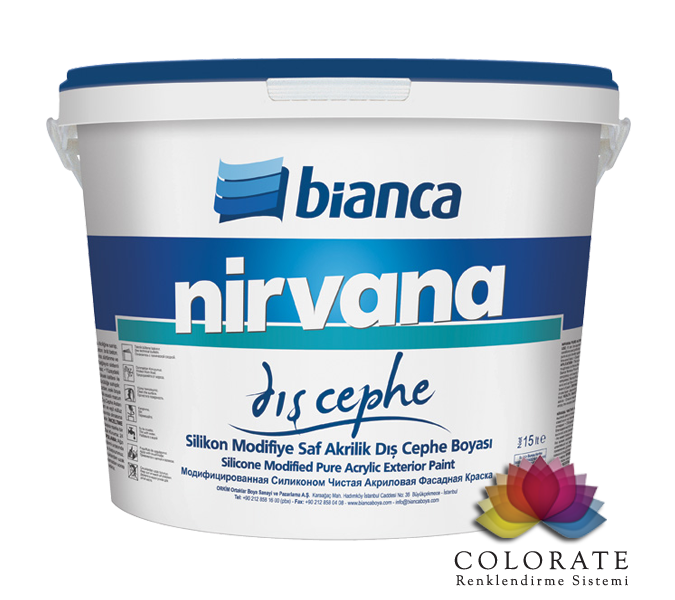 Nirvana Dış Cephe Akrilik Silikonlu Boya